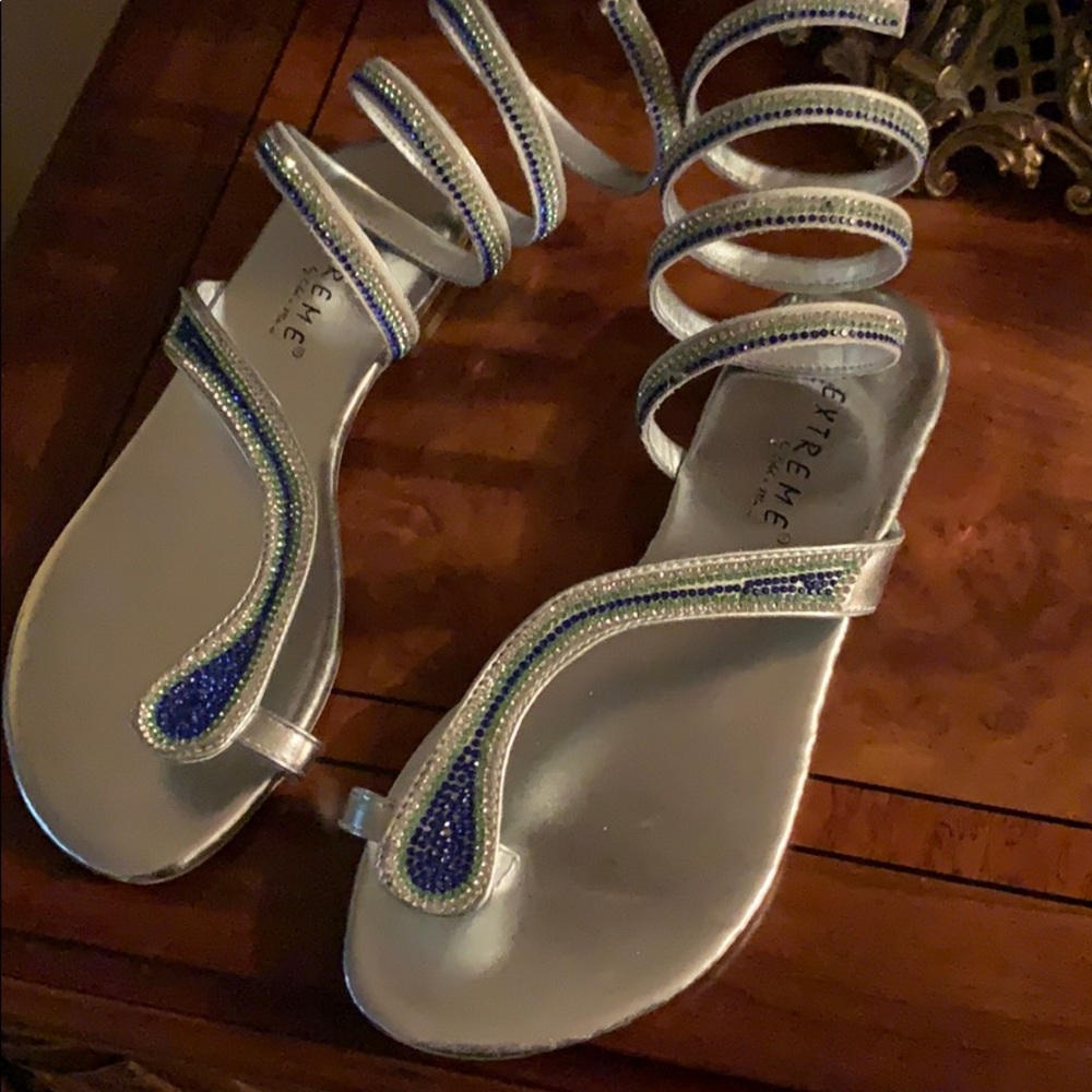 Strappy flats
